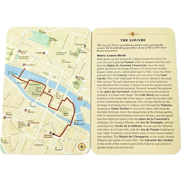 City Walks: Paris 50 Adventures on Foot Flashcards by Christina Henry de Tessan - Picture 7 of 9